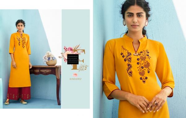 Kalaroop Milka Rayon Fancy Kurti With Plazzo Collection 